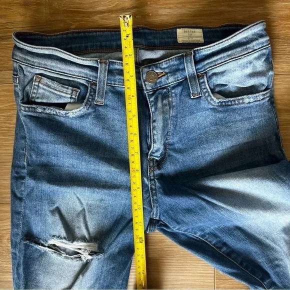 BRIDGE BY GLY : mid rise ankle distressed skinny jeans - Picture 7 of 9